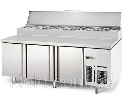 [ALT] Холодильний стіл для випічки/для приготування їжі (EN) - з 3 дверима