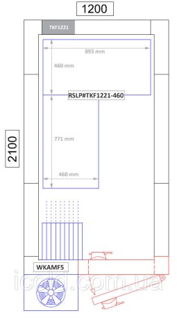 [ALT] Морозильна камера 1,2 x 2,1 м - висота 2,01 м - 3,2 м³