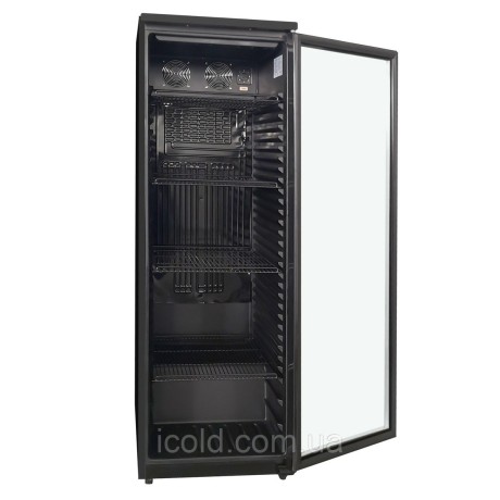 [ALT] Bottle cooler - 350 litres - with 1 glass door - black