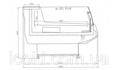 [ALT] Холодильная витрина W-25 PVK