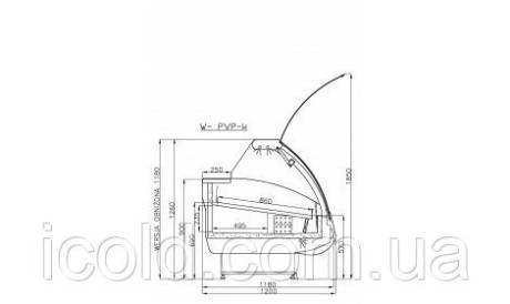 [ALT] Холодильная витрина W-25 PVP-k