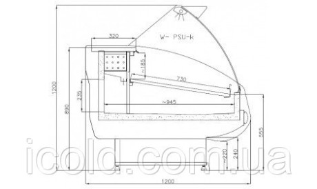 [ALT] Холодильная витрина  W-25 PSU-k