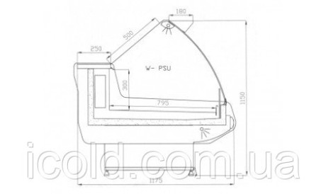 [ALT] Холодильная витрина  W-20 PSU